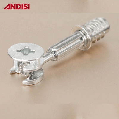 Μίνι Fix Cam και Bolt Dowel Insert Nut Zinc Alloy Επικοινωνία από κοινού για έπιπλα και υλικό