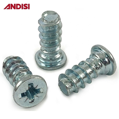 11mm/13mm ΖΙΝΚΕΙΣΜΕΝΟΣ ΠΛΑΤΗΣ ΚΕΦΑΣΙΑς ξύλο Countersunk Pozi Drive Επιβεβαιωμένο έπιπλα Euro βίδα