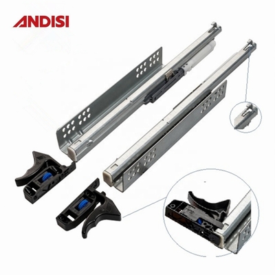 Σύγχρονο στυλ V6 Undermount συρτάρι διαφάνειες Soft Close χωρητικότητα φόρτωσης 30kg για την κουζίνα