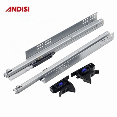 Σύγχρονο στυλ V6 Undermount συρτάρι διαφάνειες Soft Close χωρητικότητα φόρτωσης 30kg για την κουζίνα