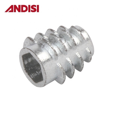 Σπίτι Ζύκκος κράμα Hex Drive σύνδεση Mini Fix Cam Lock καρφιά πεταμένα ξύλινα έπιπλα Insert Nut M6 M8