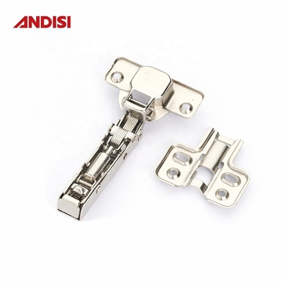Μεταλλικός τύπος Clip-on Soft Close Hinges για πάχος πόρτας 14-24mm και μέγεθος πάνελ 3-7mm
