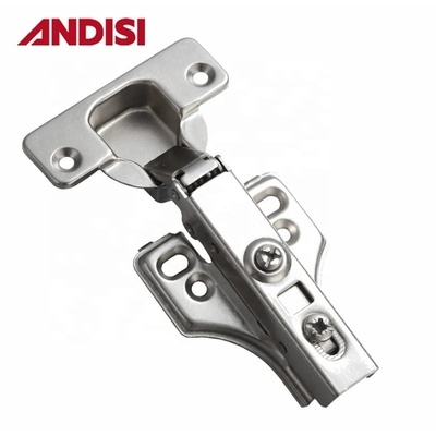 Μεταλλικός τύπος Clip-on Soft Close Hinges για πάχος πόρτας 14-24mm και μέγεθος πάνελ 3-7mm
