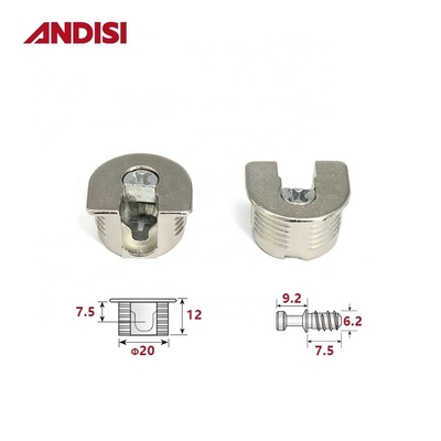 Ζυγός κράμα 20 mm Thread Cam Lock Mini Fix Rack Support Holder για το συνδετήρα επίπλων