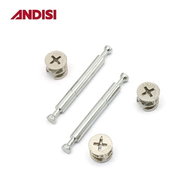 Μίνι Fix Cam Double End Bolt Threaded Screw Σύγχρονο σχεδιασμό για άλλα είδη επίπλων