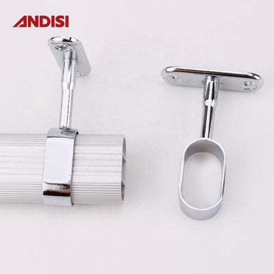 Νικελωμένο ντουλάπι Tube Holder Υποστήριξη για το μοντέρνο σχεδιασμό στυλ ντουλάπι Rod Bracket
