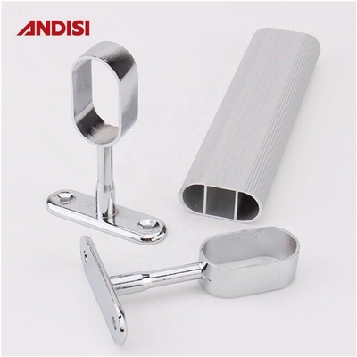 Νικελωμένο ντουλάπι Tube Holder Υποστήριξη για το μοντέρνο σχεδιασμό στυλ ντουλάπι Rod Bracket