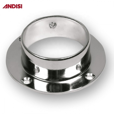 Σύγχρονο σχεδιασμό Zinc Alloy D25 Round Closet Rod Holder για χρωματοποιημένο σωλήνα ντουλάπι