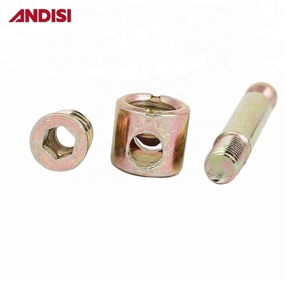 Σύγχρονο στυλ σχεδιασμού Ζινκ Alloy Cam Lock Heavy Duty Connector για σύνδεση επίπλων