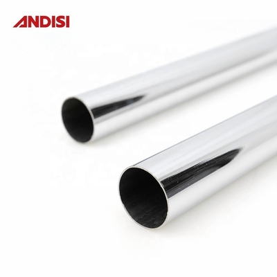 16-50mm Chrome Steel Tube Cloth Hanging Rail για ντουλάπα Σλιπαρό μεταλλικό στρογγυλό ραβδί ντουλάπις