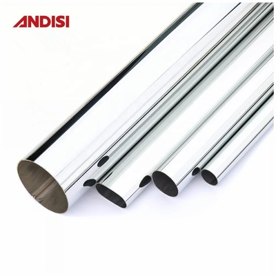 16-50mm Chrome Steel Tube Cloth Hanging Rail για ντουλάπα Σλιπαρό μεταλλικό στρογγυλό ραβδί ντουλάπις